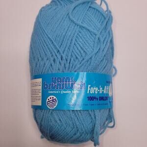Yarn Brunswick 100% Orlon Acrylic 50 grams 175 Yards Gauge 6 STS Lt Rich Teal